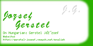 jozsef gerstel business card